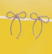 Bow Design Stud Earrings