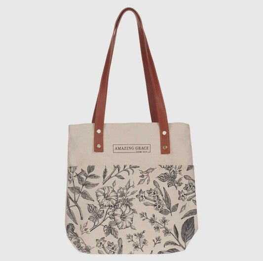 Amazing Grace Canvas Tote Bag