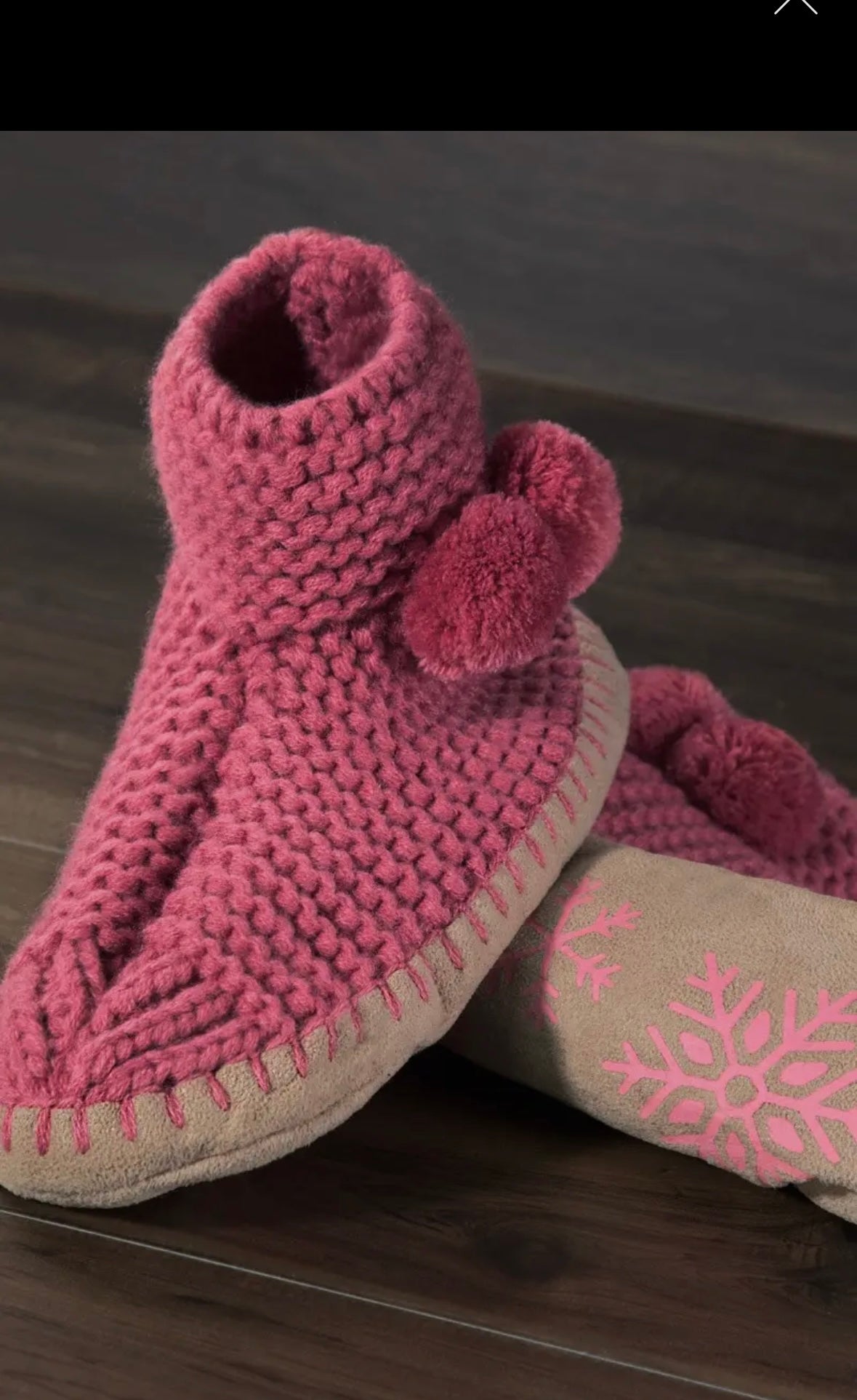 Comfy Cozy Snowflake Slippers