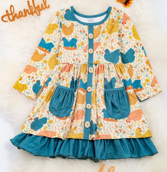 Little Girls Hen Dress