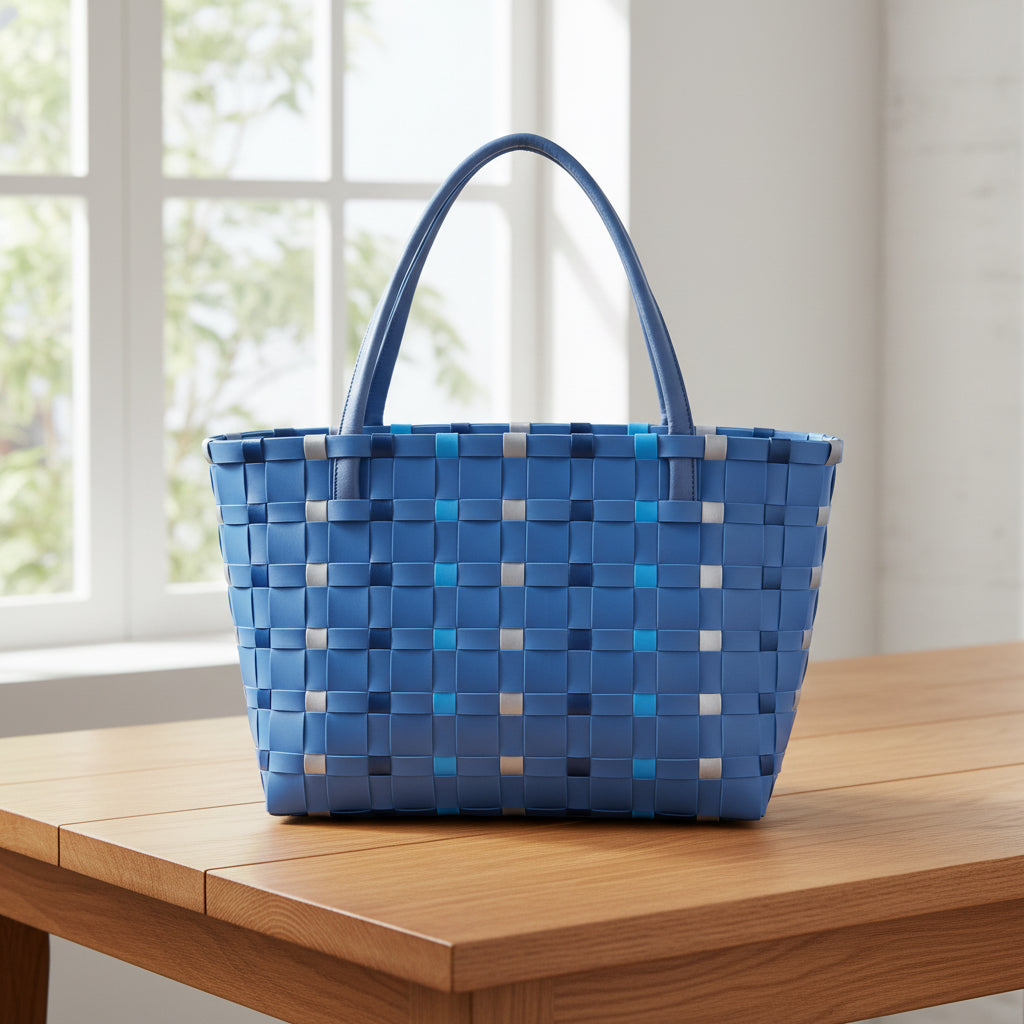 Brinley Basketweave Tote Bag