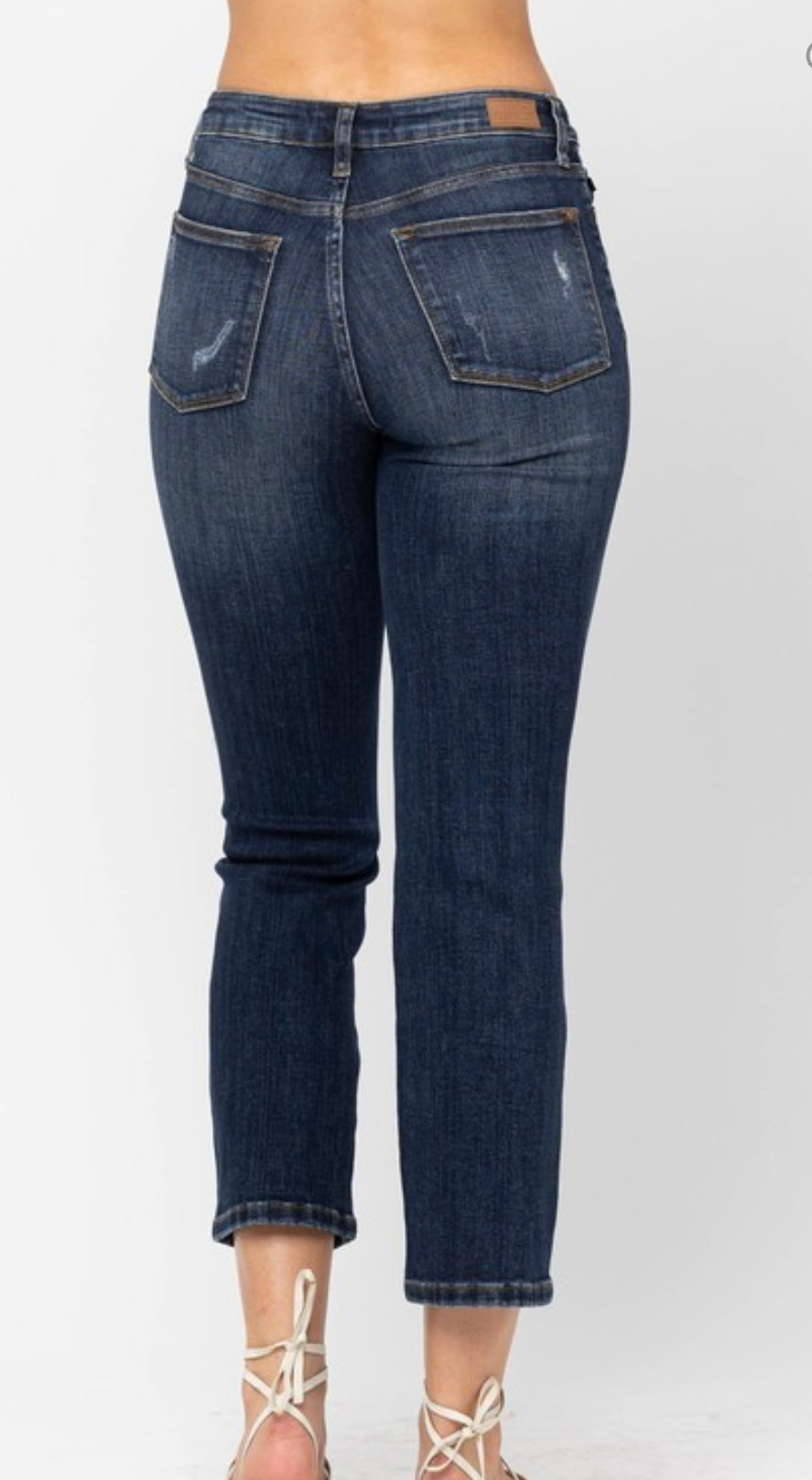 Judy Blue MR Crop Straight Jean