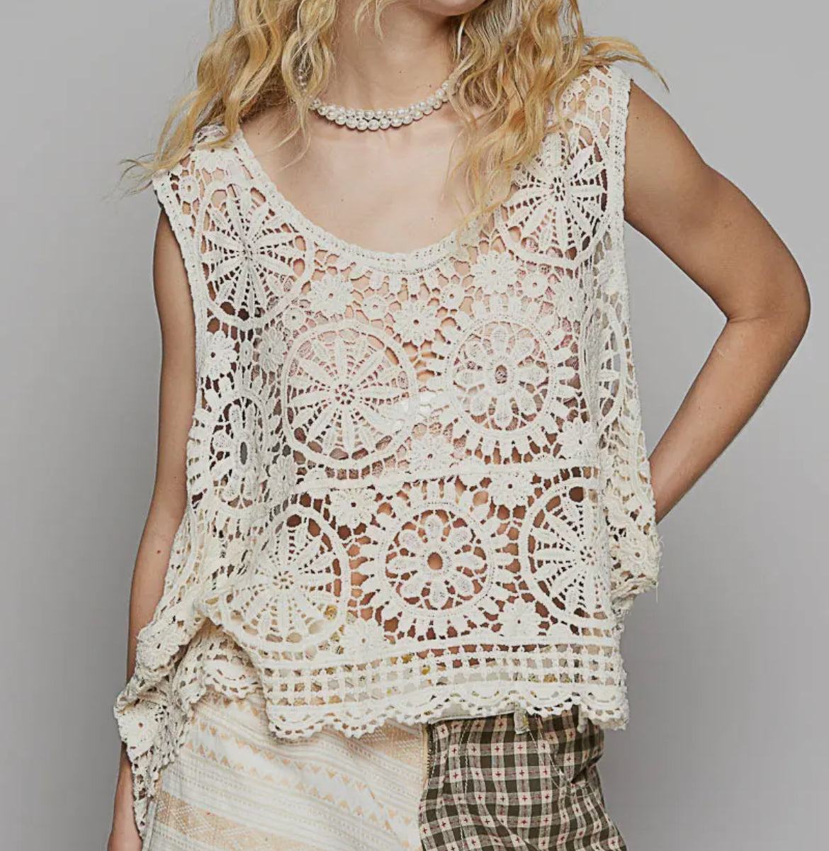 Summer Sleeveless Crochet Top