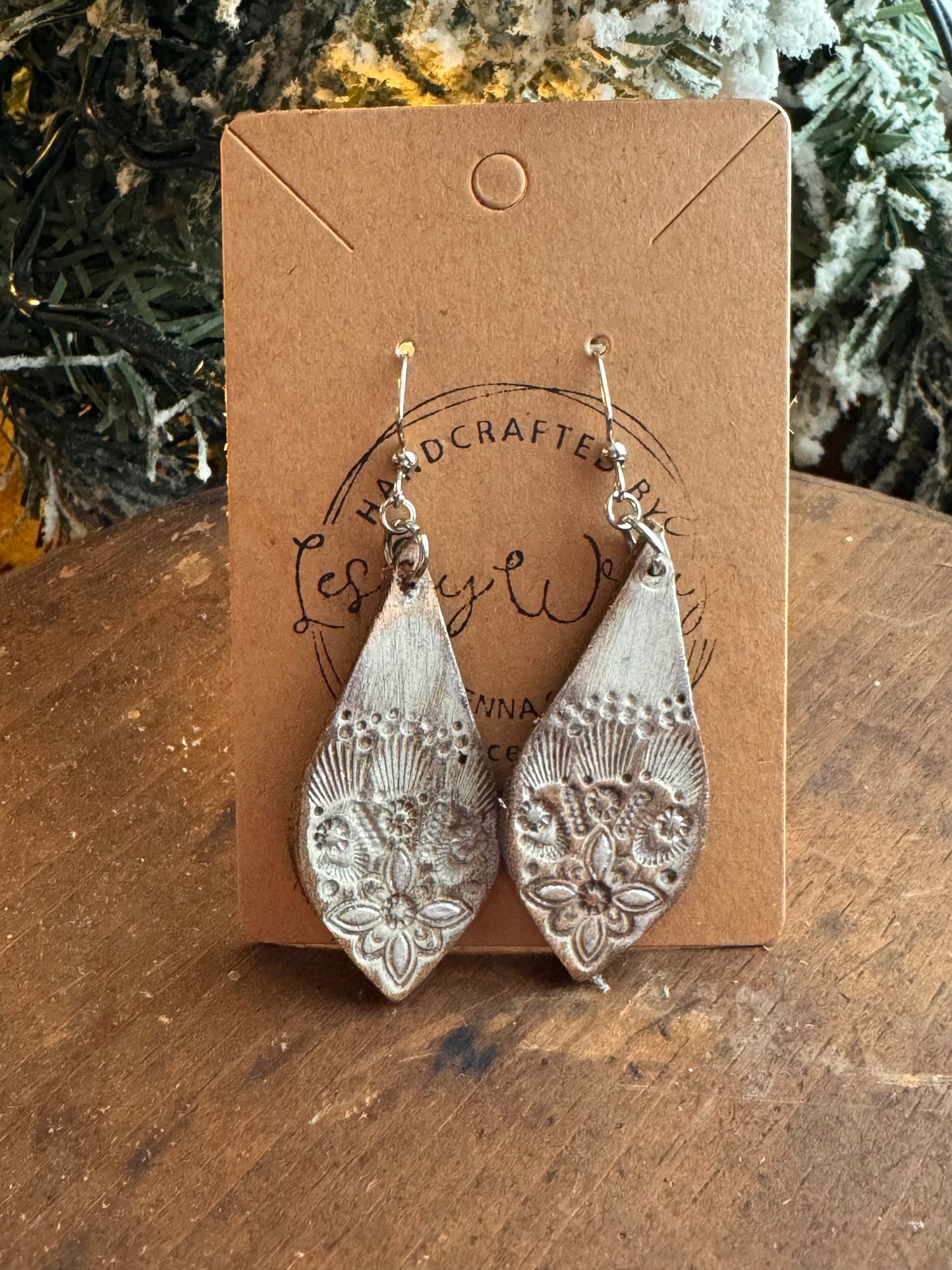 Hand-made Leather Earrings