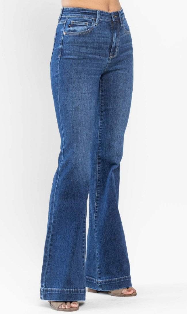 Judy Blue HW Wide Hem Flare