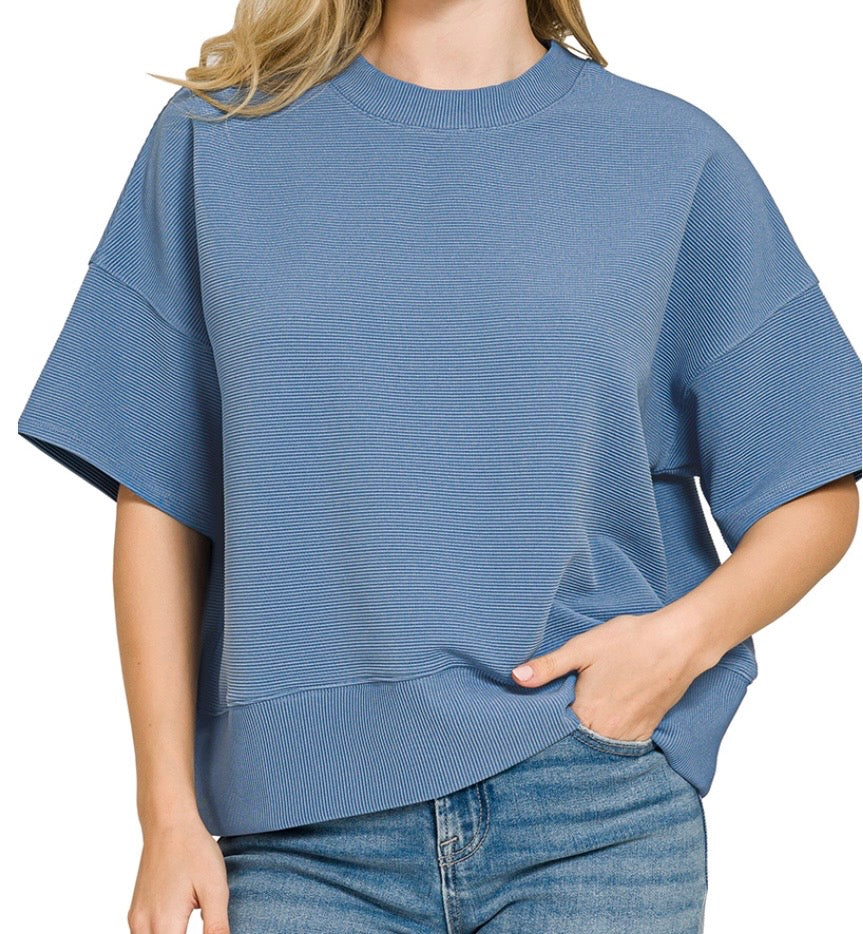 Randie Ribbed Knit Top