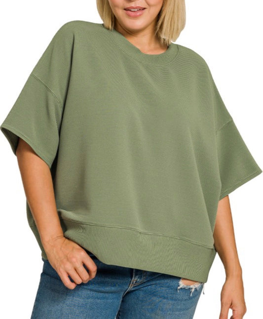 Randie Ribbed Knit Top