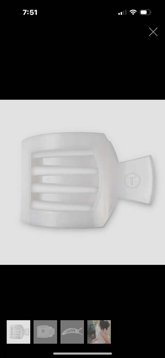 Teleties Square Flat Hair Clip-Large