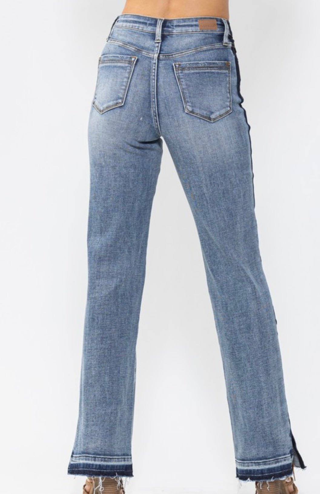 Judy Blue HW Side Seam Straight Fit Jean