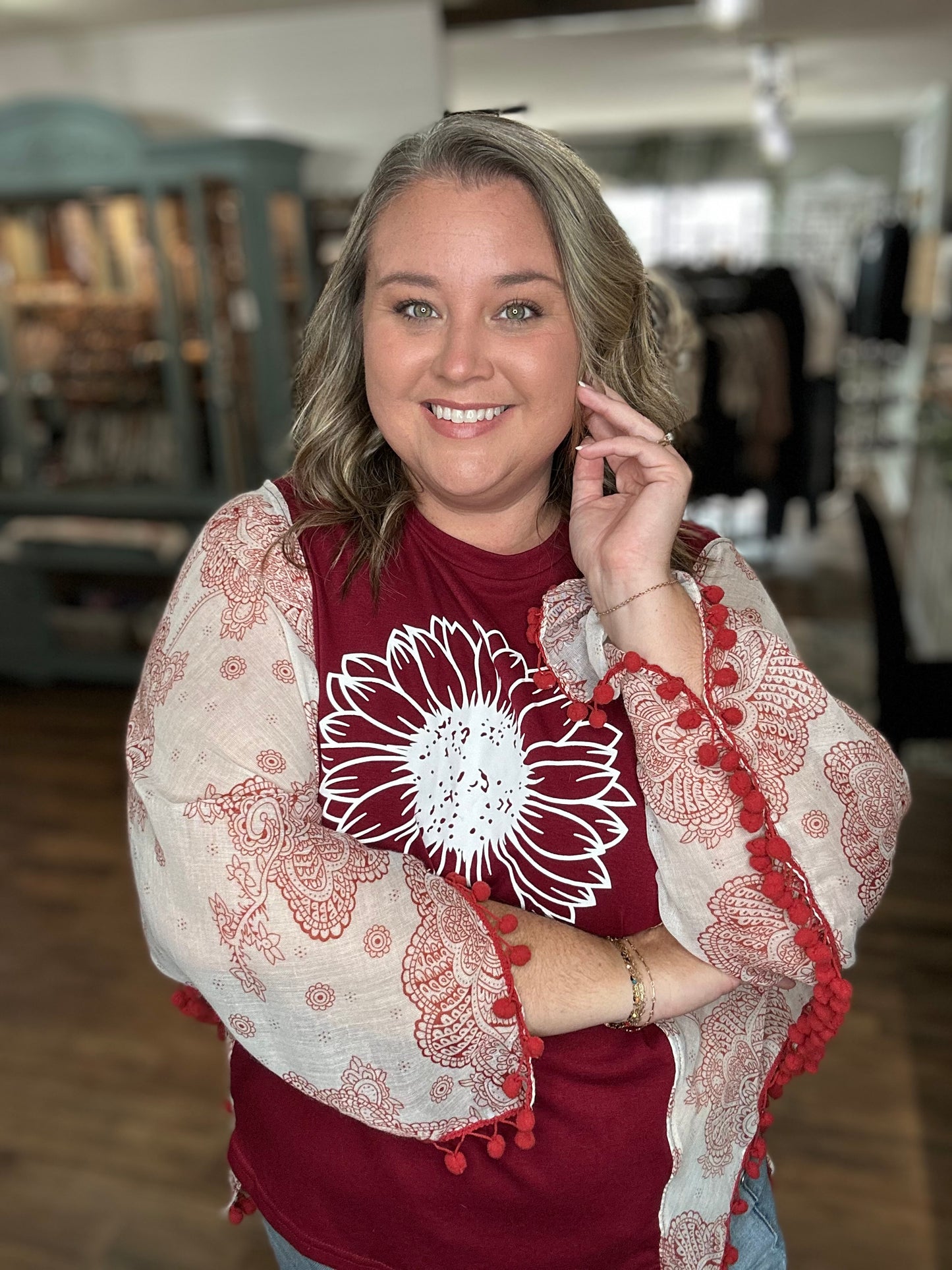 Sunflower Poncho Tee