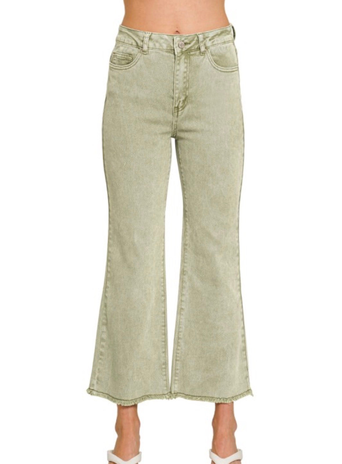 Asa Acid Wash Bootcut Jeans