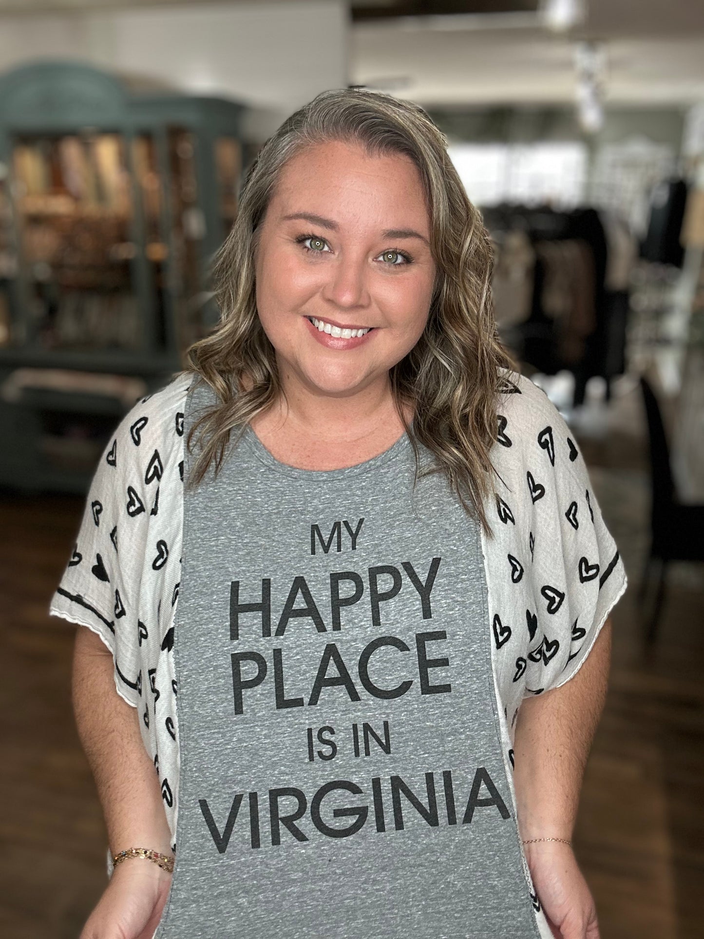 Virginia is my Happy Place Poncho Tee
