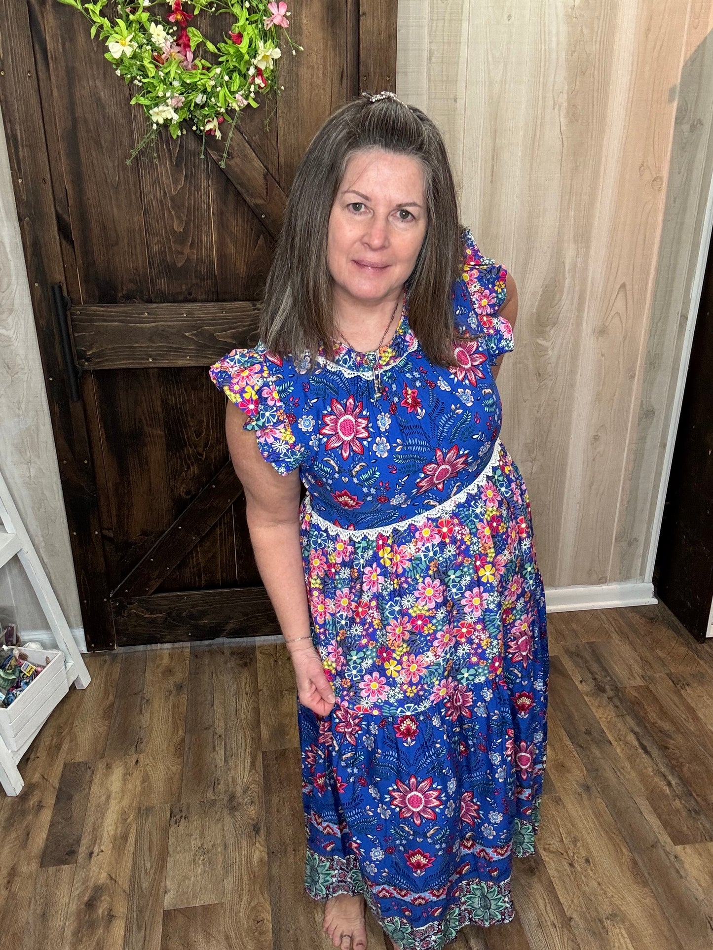 Molly Mixed Print Dress