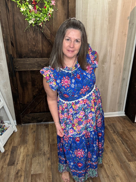 Molly Mixed Print Dress