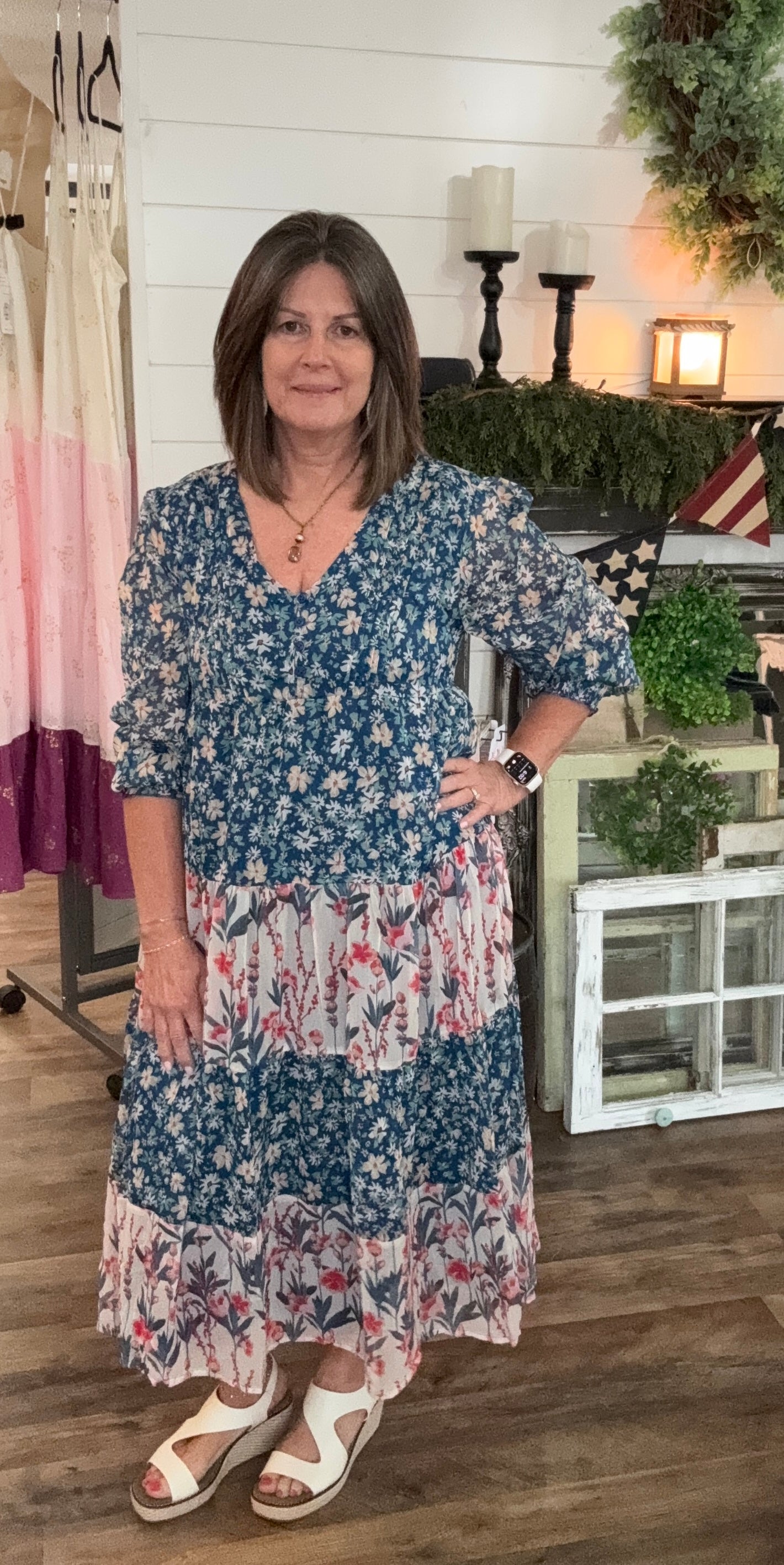 Cora Ann Drop Waist Dress