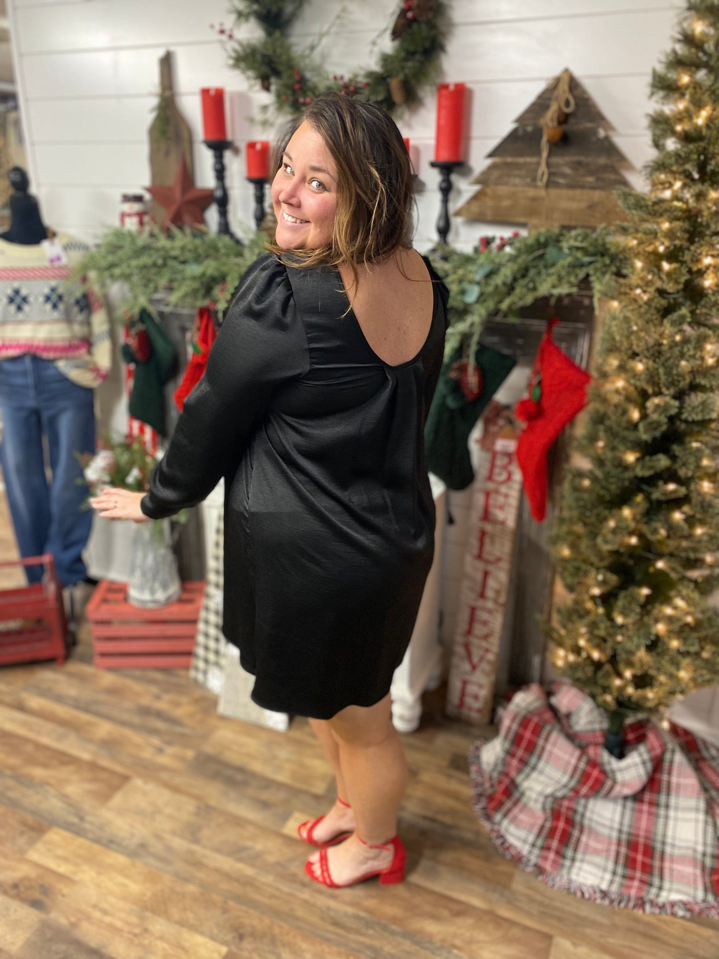 Holiday Shift Dress