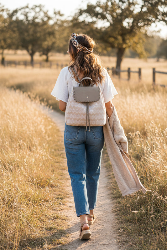 Taylor Two-Tone Backpack