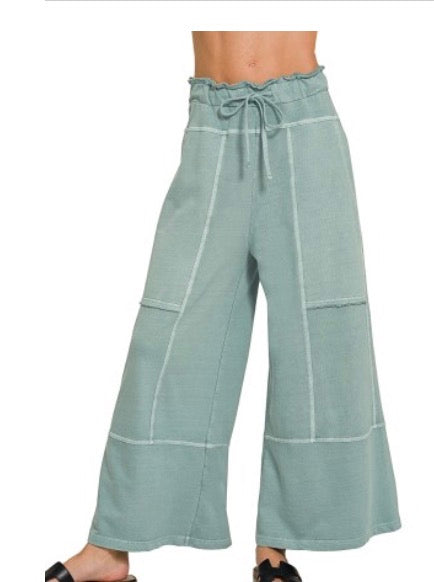 Erica Exposed Seam Wide Leg Pants