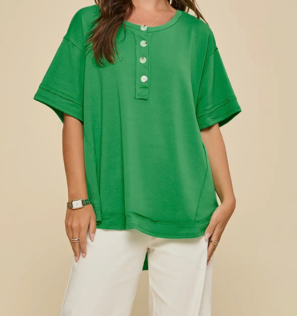 Terry Textured Knit Top