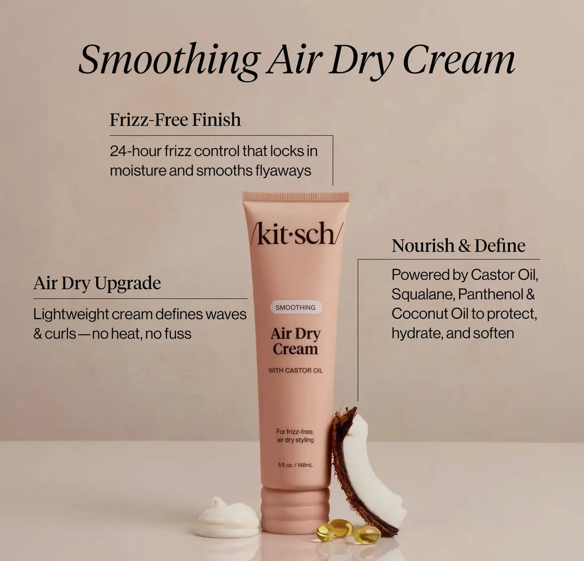 KITSCH Air Dry Cream 5oz.