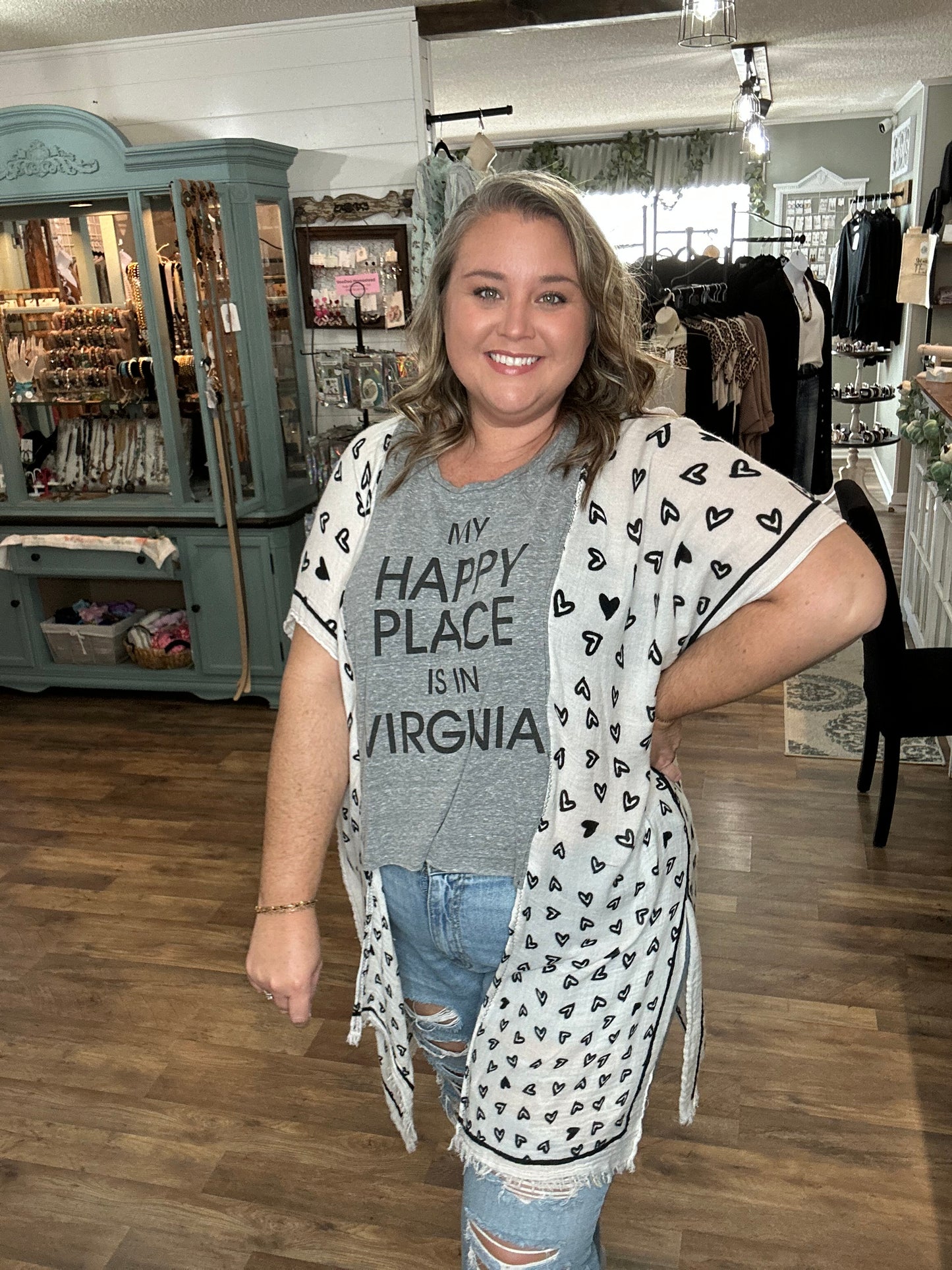 Virginia is my Happy Place Poncho Tee