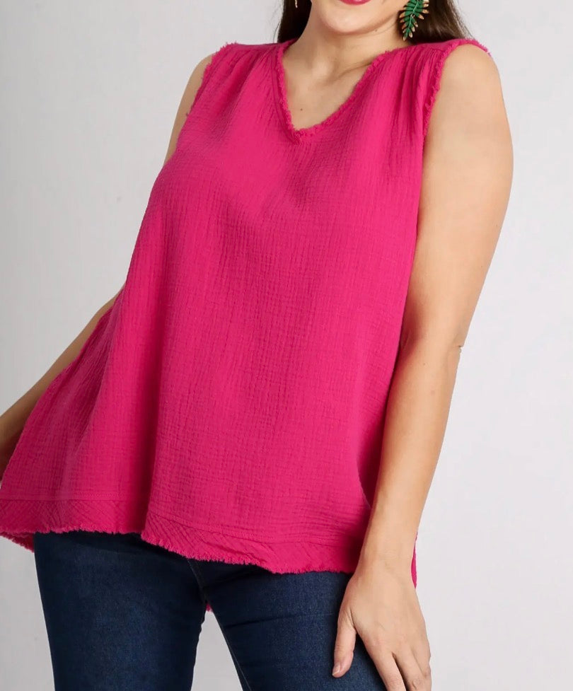 Sweet Sleeveless Summer Top