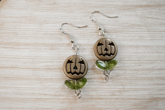 Pumpkin Flower Earrings