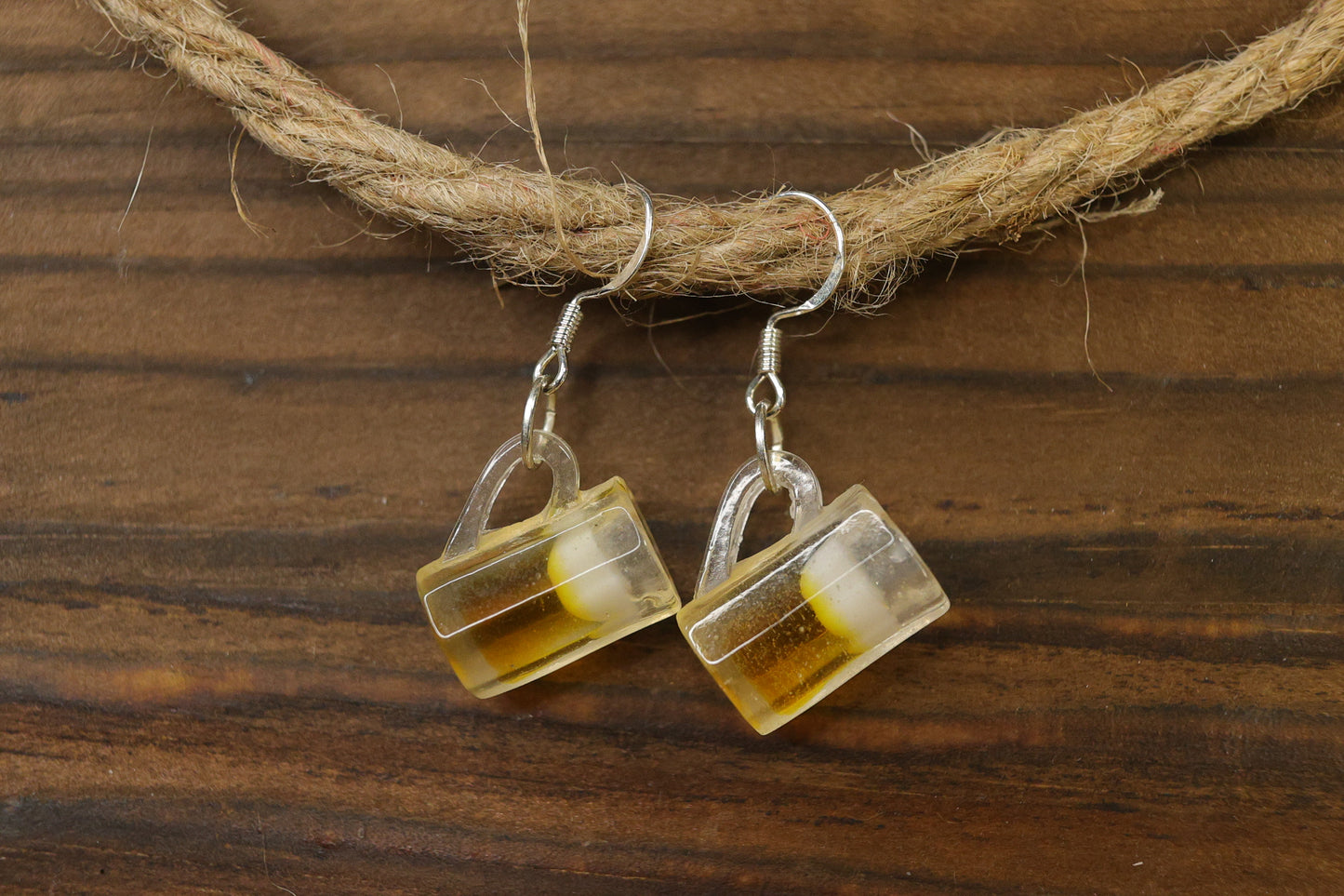 Beer Mug Earrings