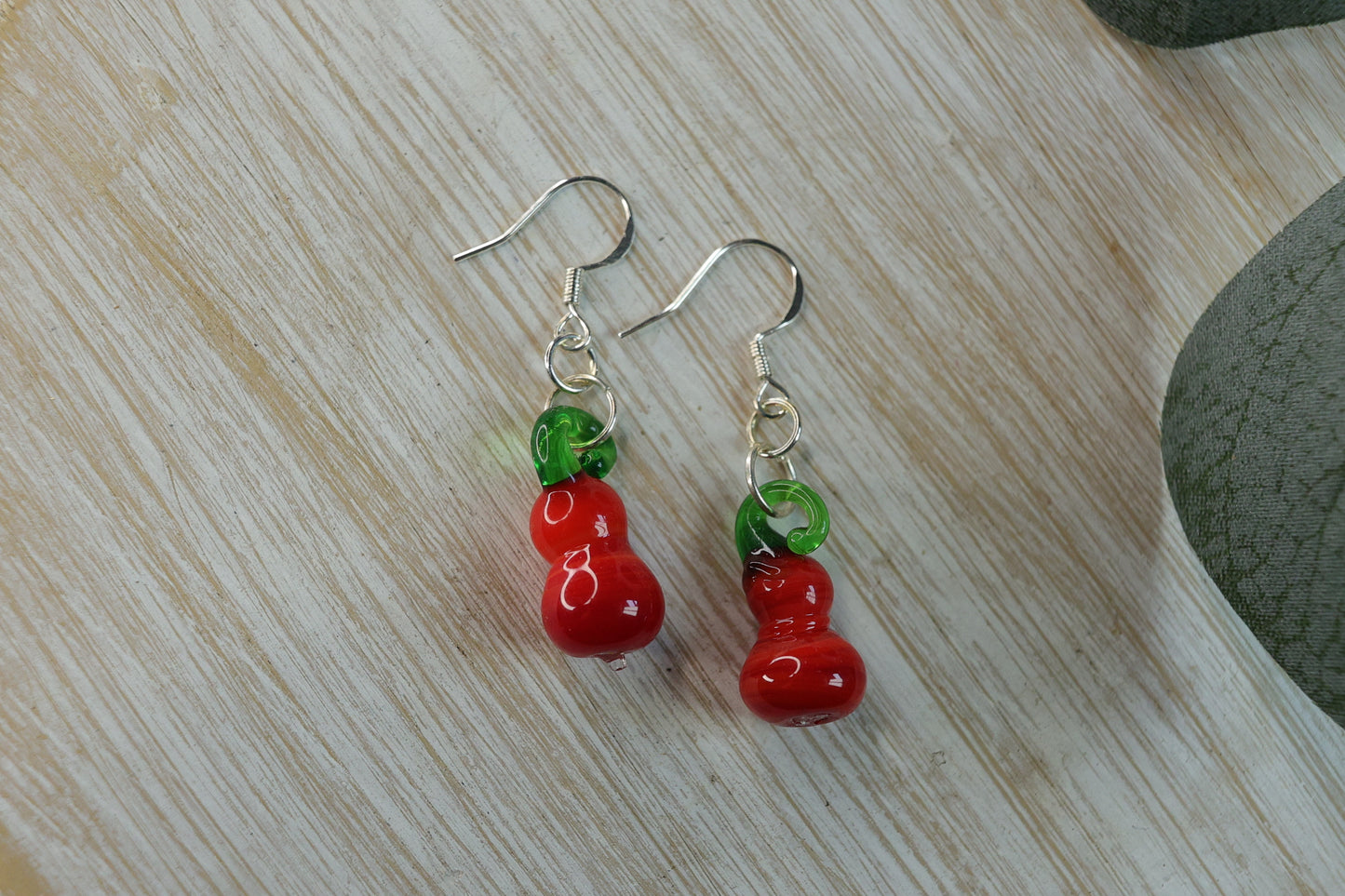 Glass Veggie Earrings