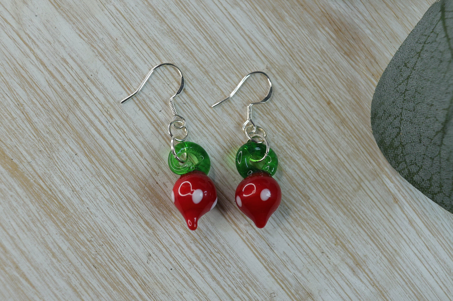 Glass Veggie Earrings