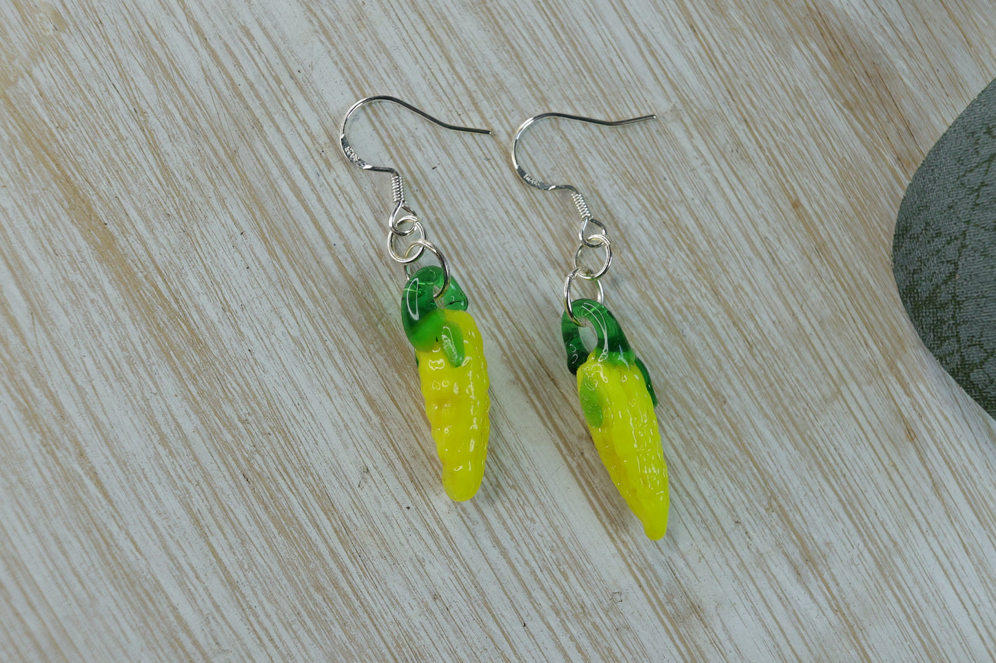 Glass Veggie Earrings