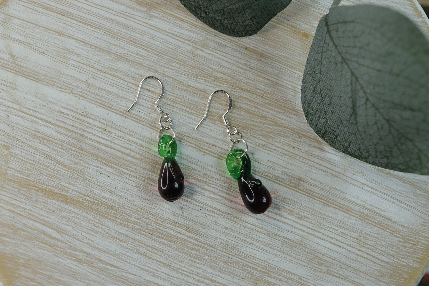 Glass Veggie Earrings