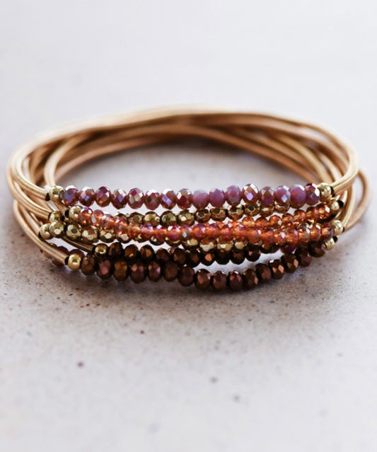 Layered Beaded Bracelet Set