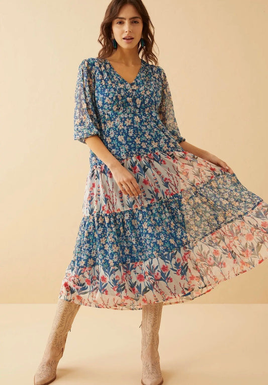 Cora Ann Drop Waist Dress