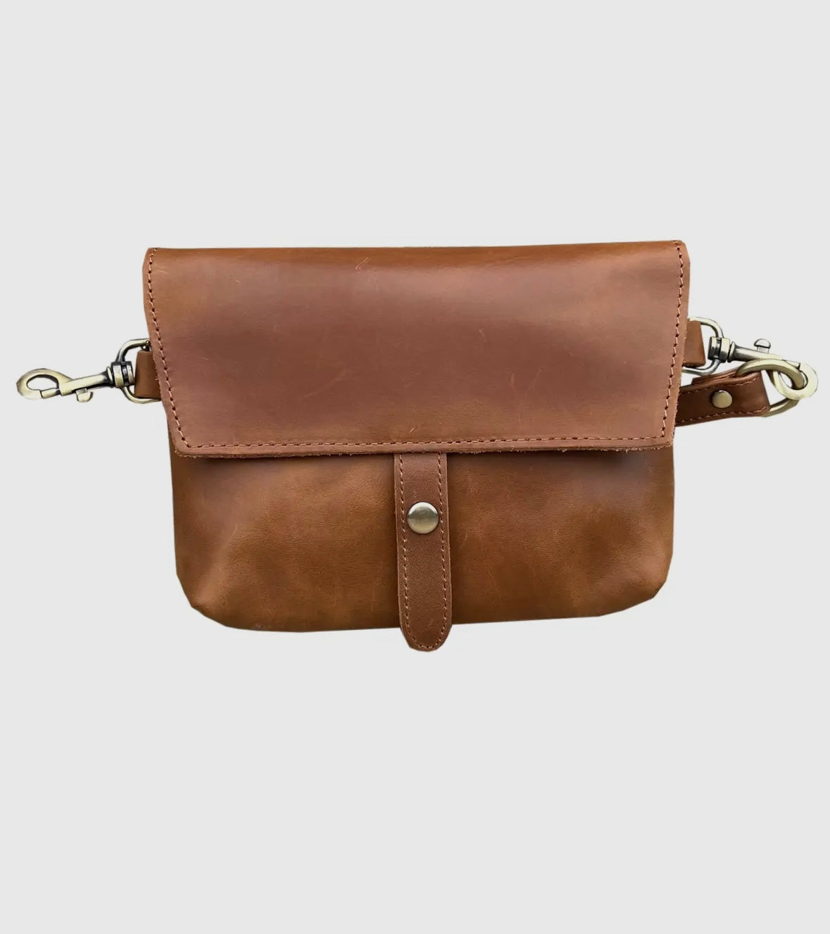 Crazy Horse Leather Crossbody Bag