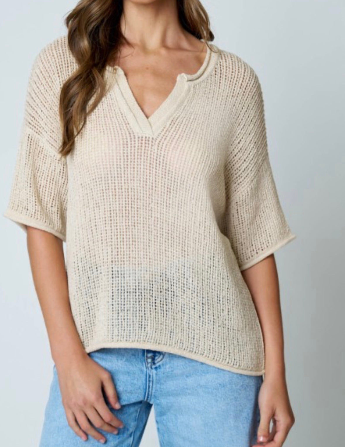 Sasha Sheer Crochet Top