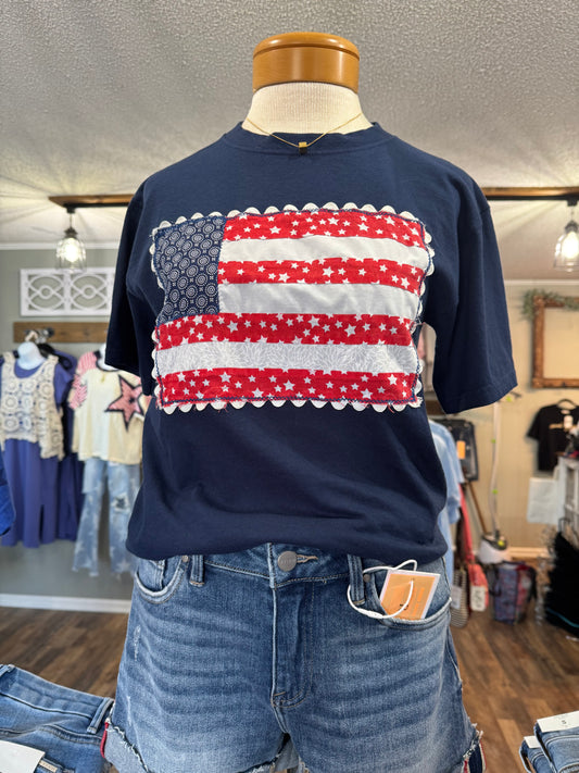 Patchwork Flag Tee