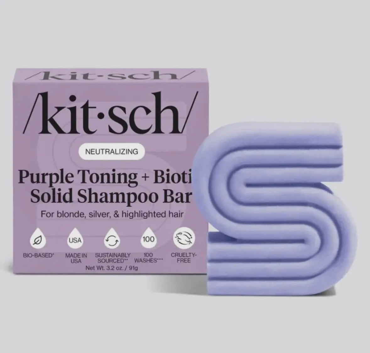 Kitsch Purple Toning Shampoo Bar