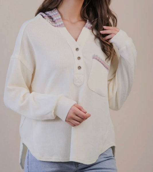 Hannah Hooded Knit Top