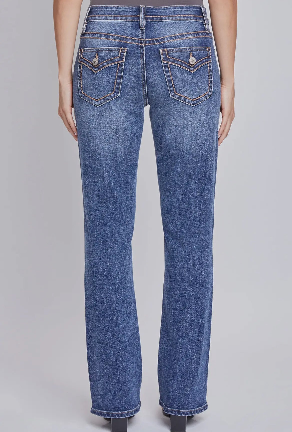 YMI Faux Pocket MR Bootcut Jean