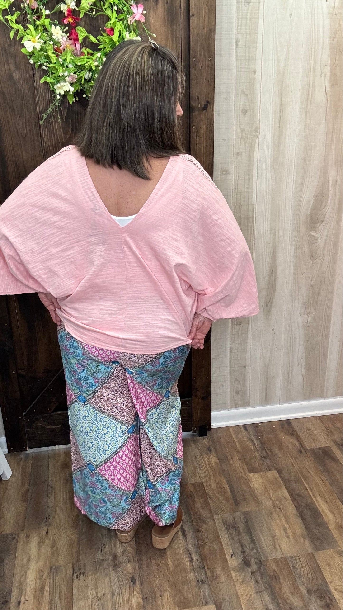 Pretty Patchwork Wide Leg Pants