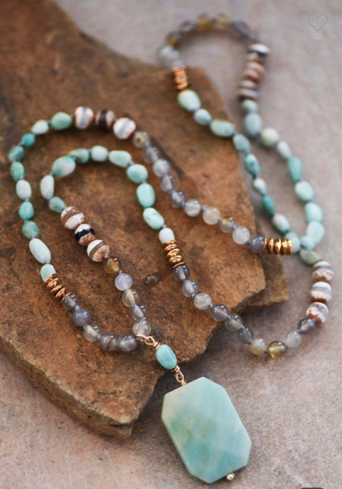 Amazonite Stone Necklace