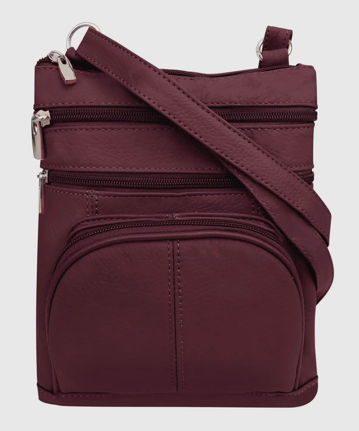 Santana Leather Crossbody Bag with Phone Pocket