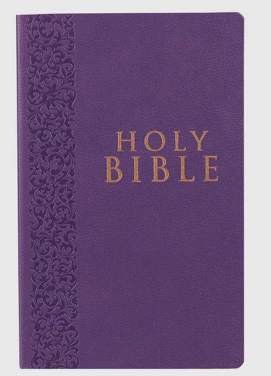 KJV Holy Bible Faux Leather Purple