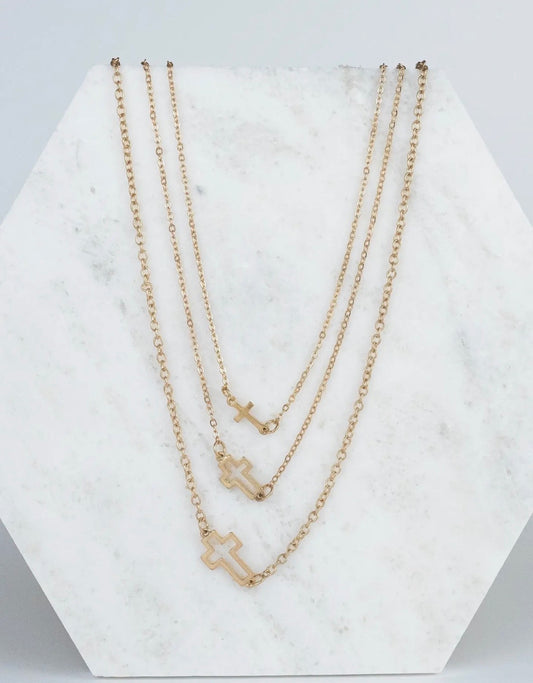 Fabria 3 Strand Necklace