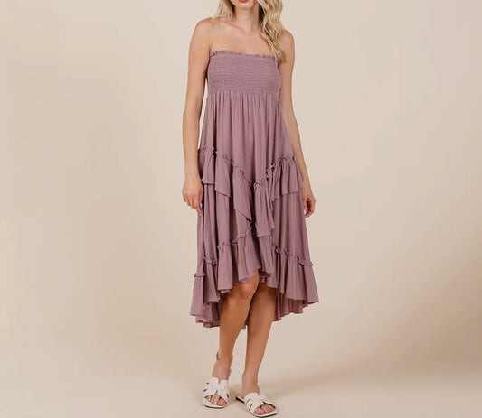 Ruffle Hem Convertible Skirt/Dress
