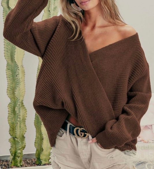 Tania Twisted Front Sweater