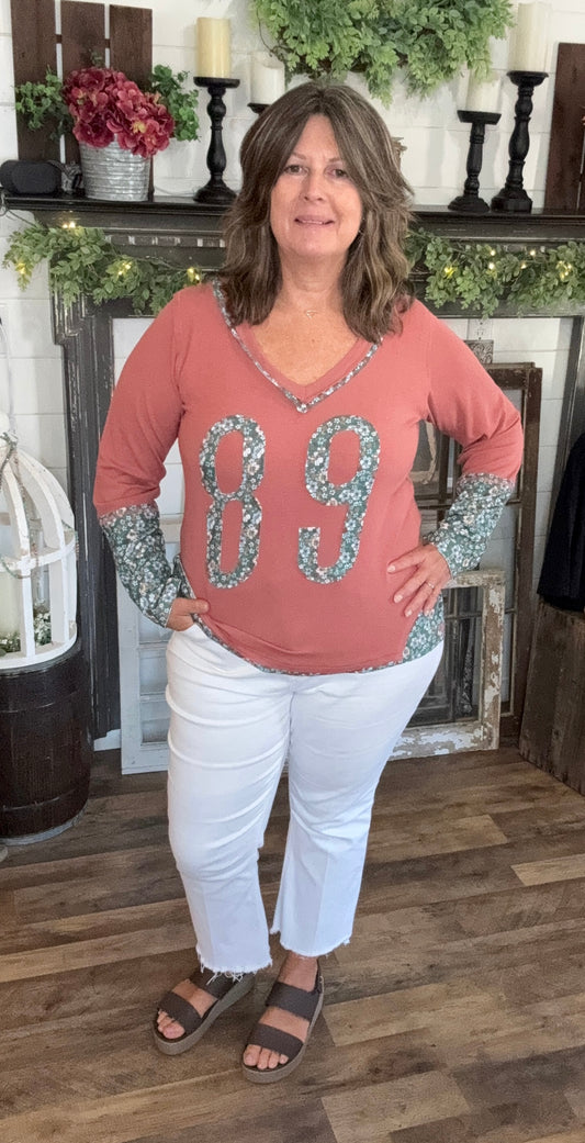 Neesie Number Patch Top