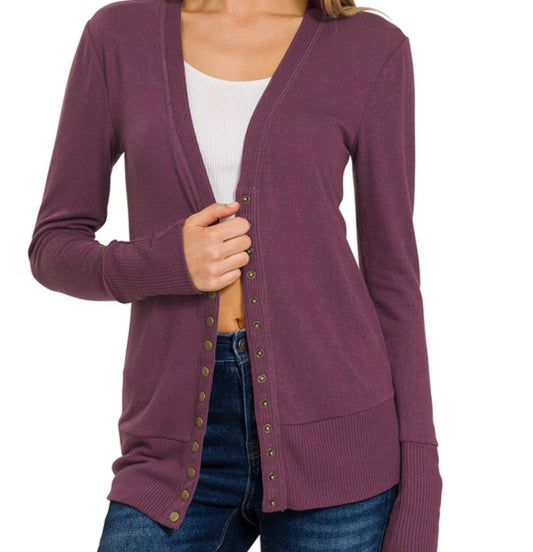 Snazzy Snap Front Cardigan