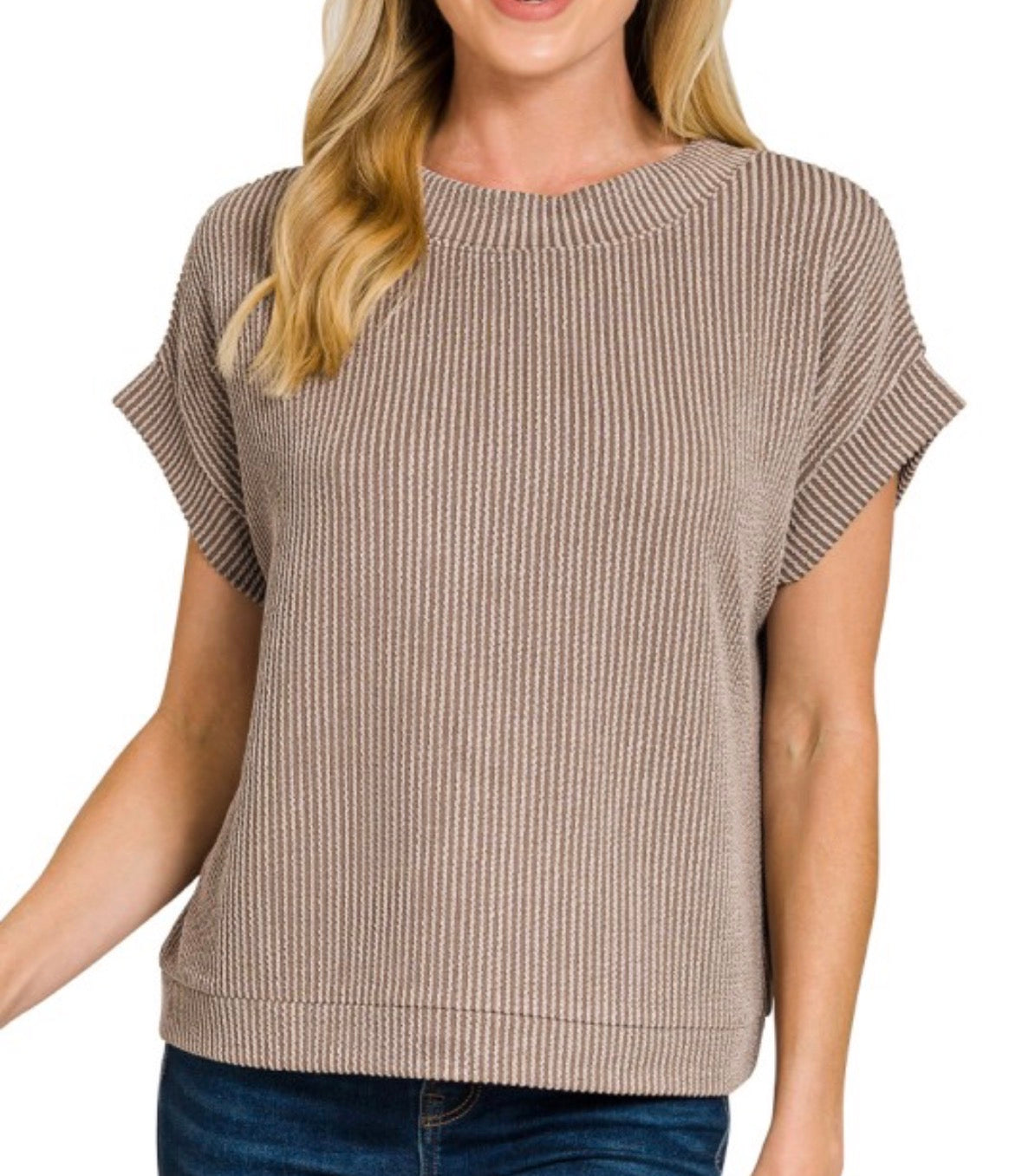 Rickie Ribbed SS Top